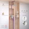 Kibi Circular Pressure Balanced Ceiling Mounted 2-Function Shower System w Rough In Valve Brushed Nickel KSF408BN - alternate 6
